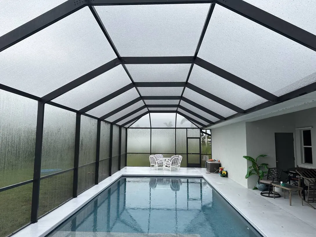 Custom pool cage design