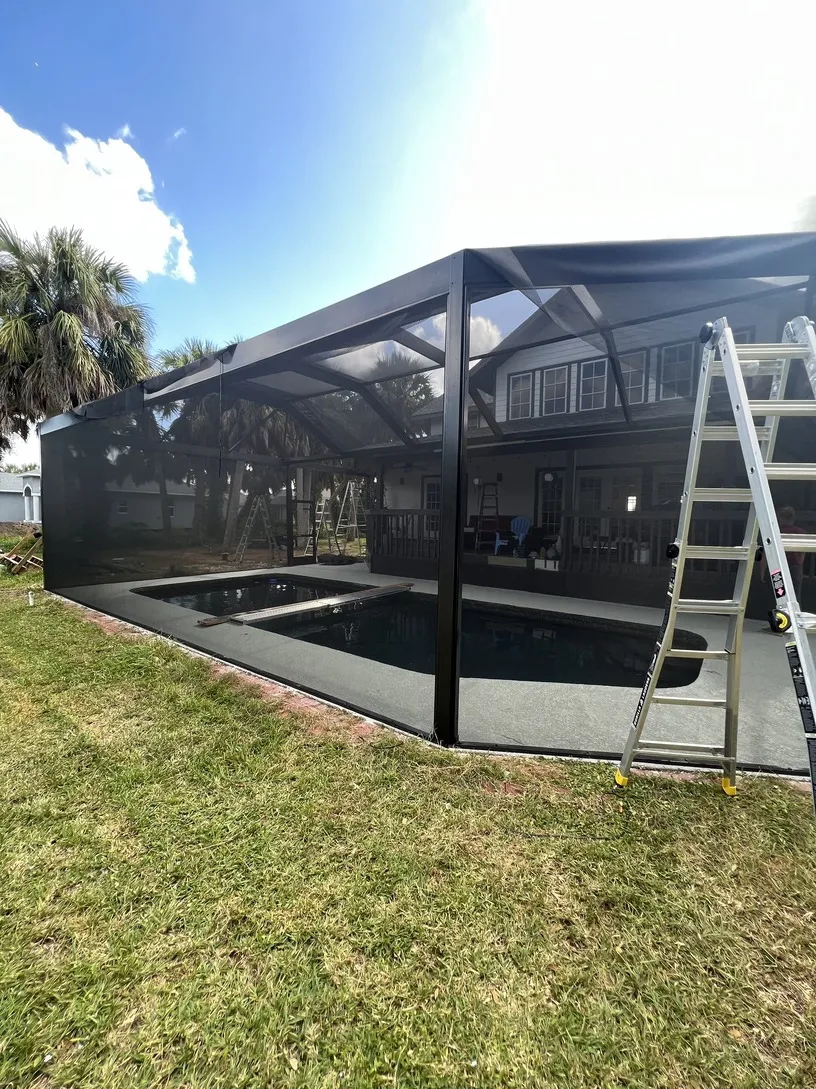 Pool cage installation in Florida